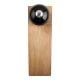 2 Pieces Black Round Ceramic Wooden Door Stopper